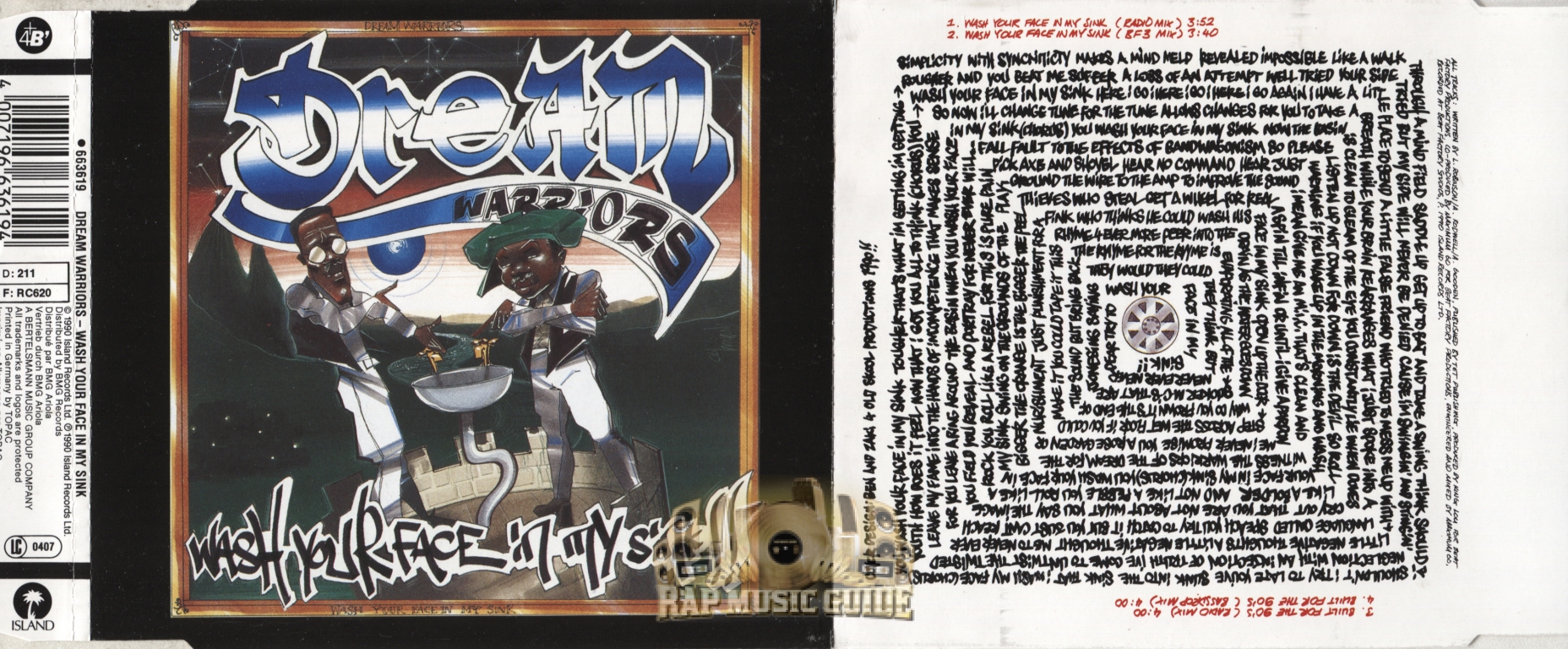 Dream Warriors Wash Your Face In My Sink CD Rap Music Guide